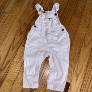 Oshkosh B'gosh Baby Vestbak Overalls Size 9 Months Pale Pink